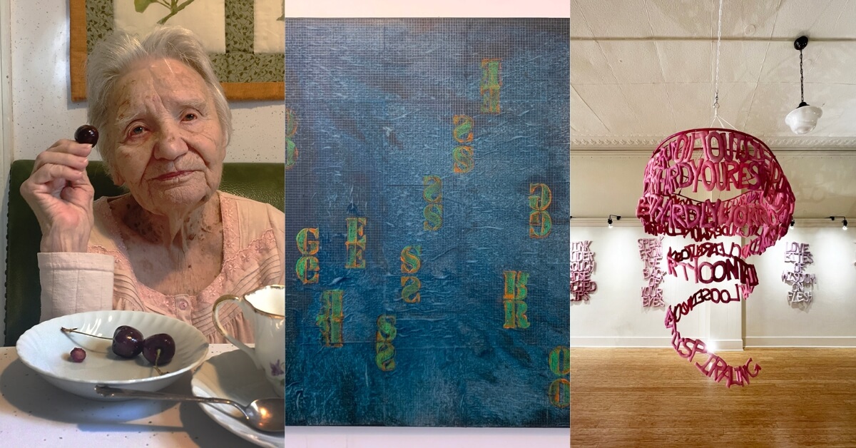 Works by photographer Miso Suchy and visual artists Constance Van Rolleghem and Anna Warfield