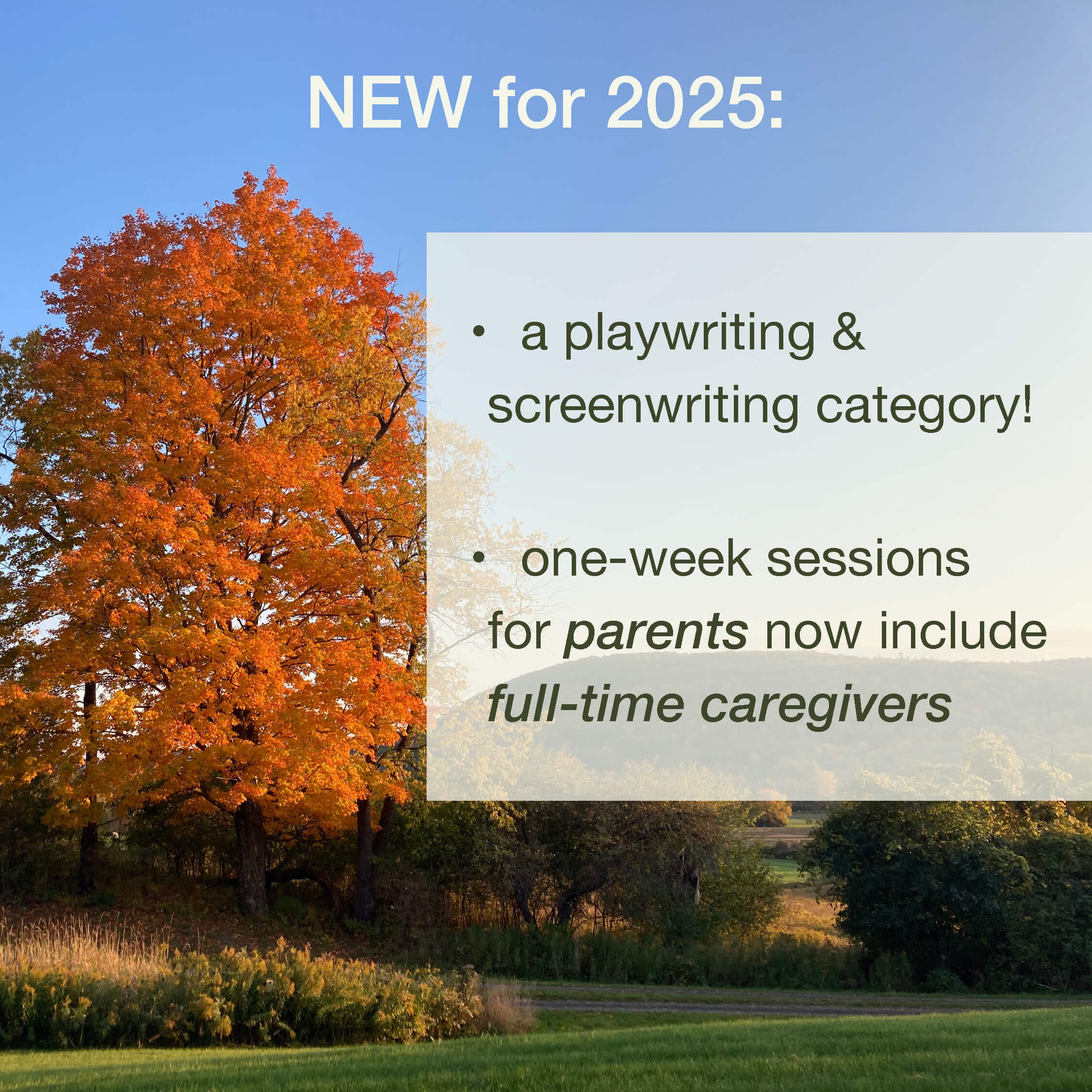 New for 2025