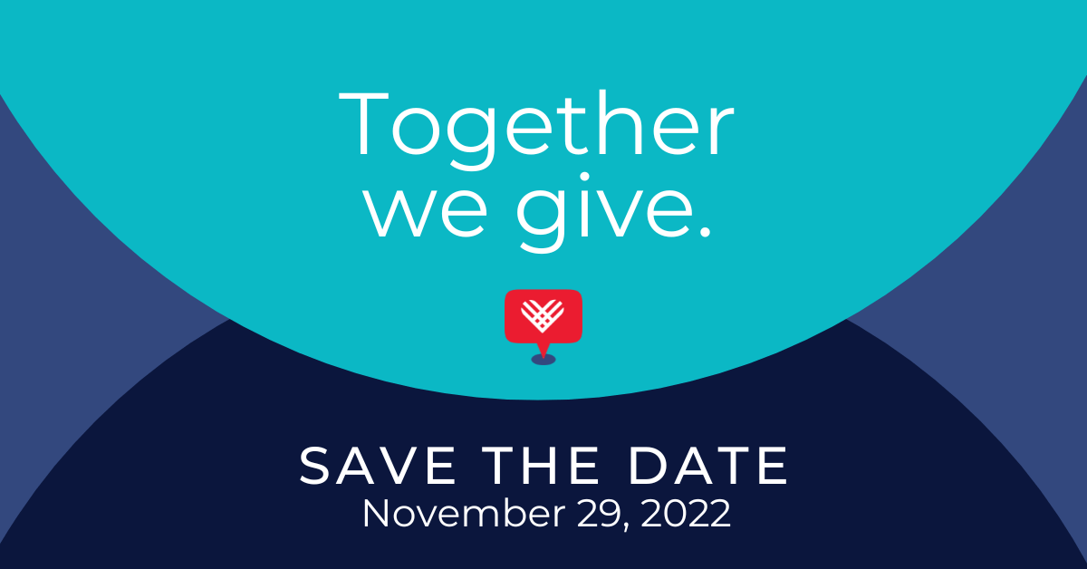 Giving Tuesday save the date 2022 Save the Date announcement for Giving Tuesday on November 29