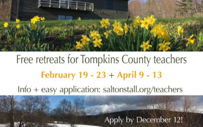 Retreats for local teachers: apply by Dec. 12!